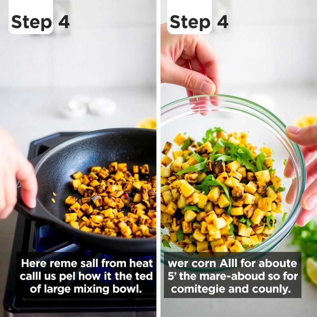 Step 4: making Copycat Chipotle Corn Salsa Recipe copycat recipe