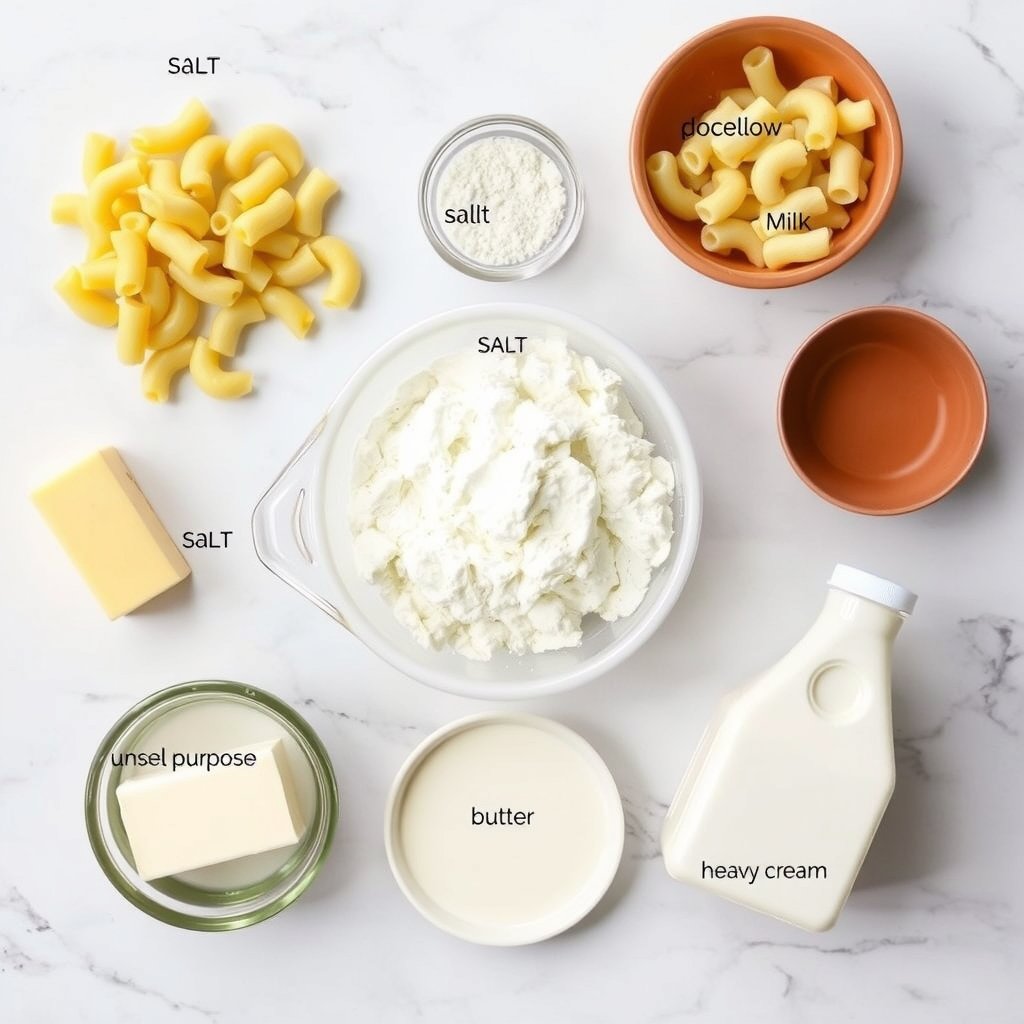 Ingredients for Copycat Panera Mac and Cheese Recipe copycat recipe