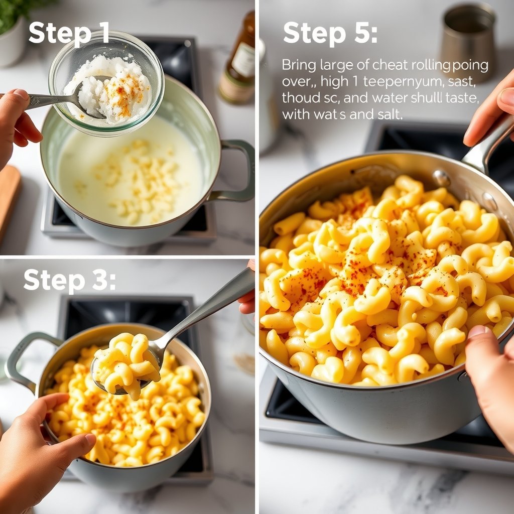 Step 1: making Copycat Panera Mac and Cheese Recipe copycat recipe