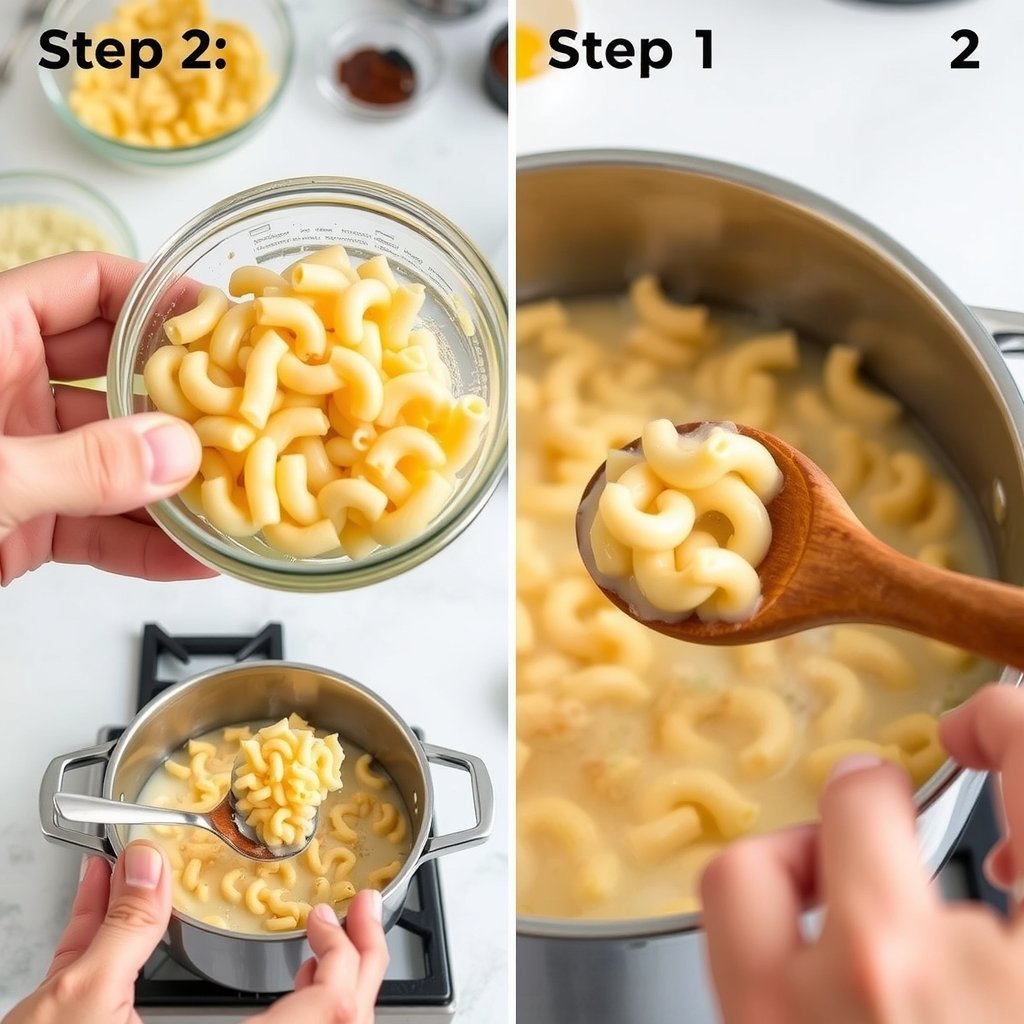 Step 2: making Copycat Panera Mac and Cheese Recipe copycat recipe