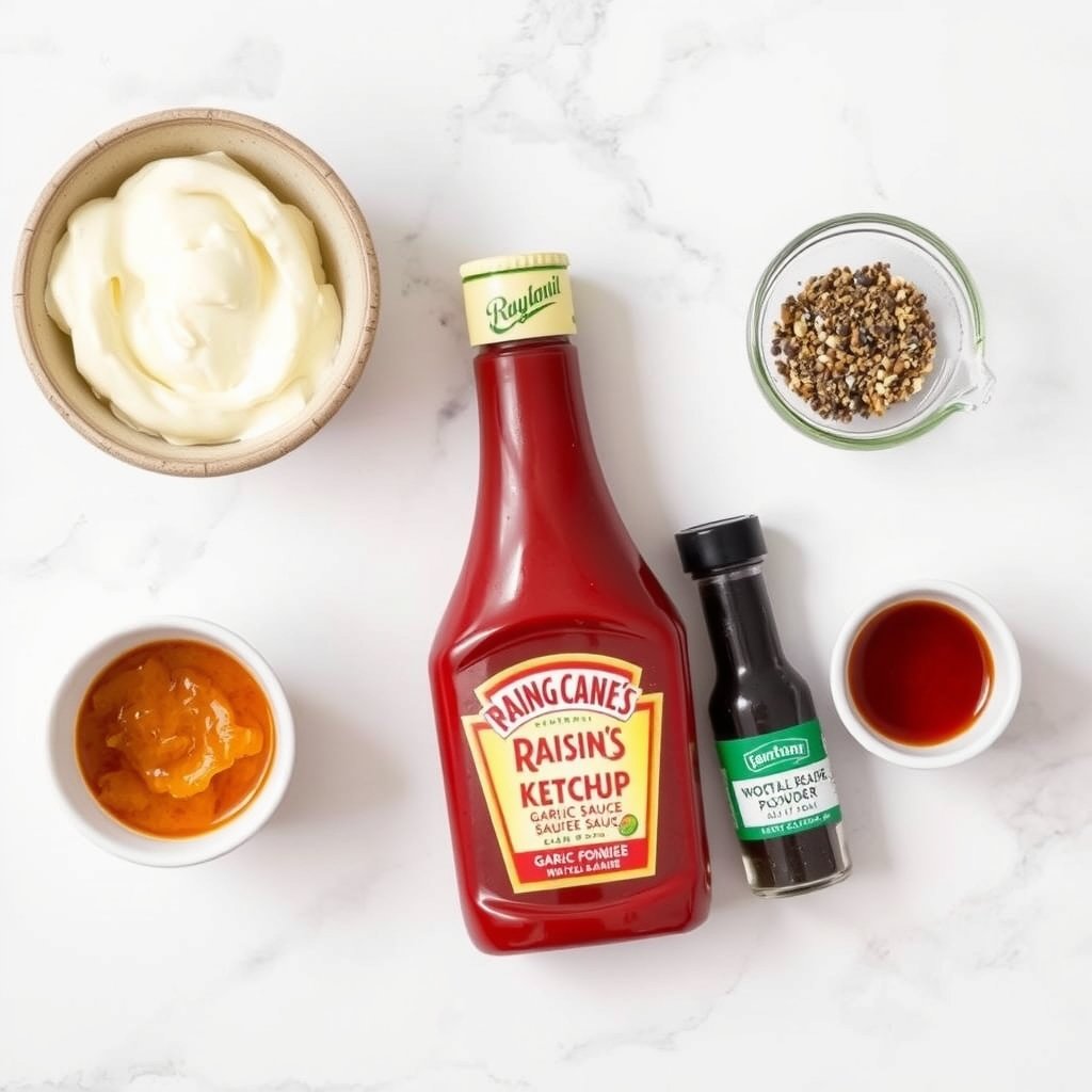 Ingredients for Copycat Raising Cane's Sauce Recipe copycat recipe