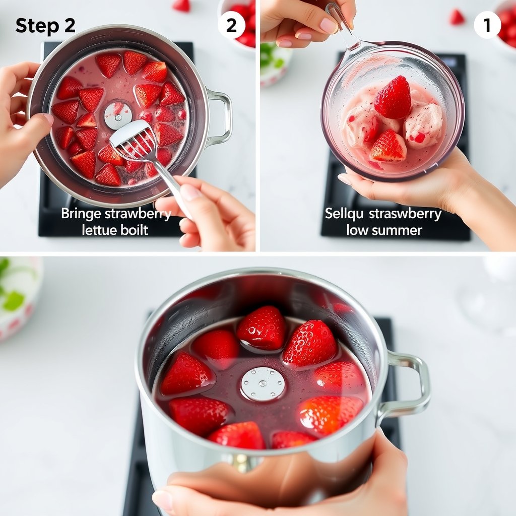 Step 2: making Copycat Starbucks Strawberry Acai Refresher copycat recipe