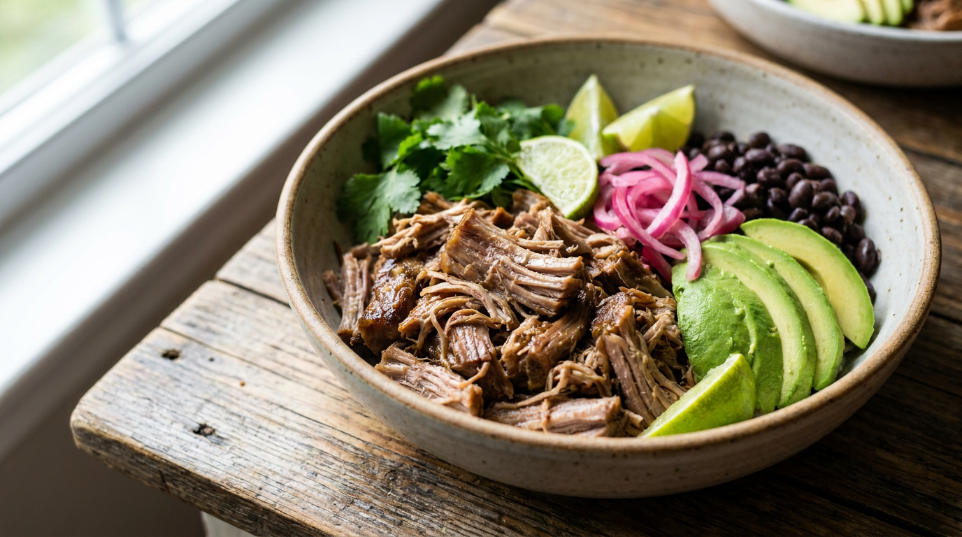 Copycat Chipotle Carnitas tender braised pork