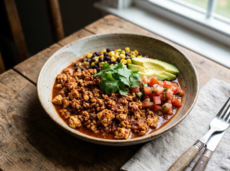 Copycat Chipotle Sofritas spicy braised tofu