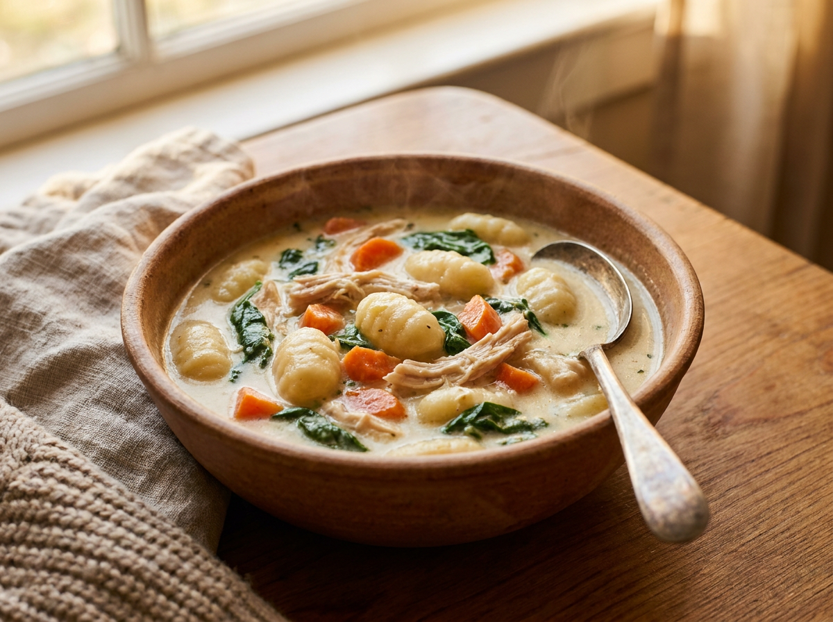 Copycat Olive Garden chicken gnocchi soup