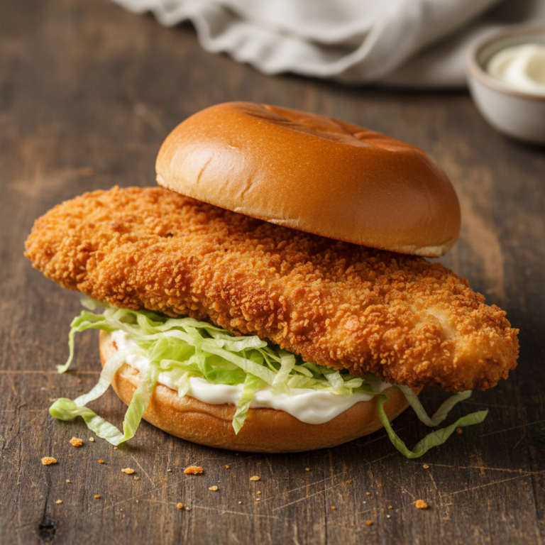 Copycat McDonald's McChicken crispy chicken sandwich
