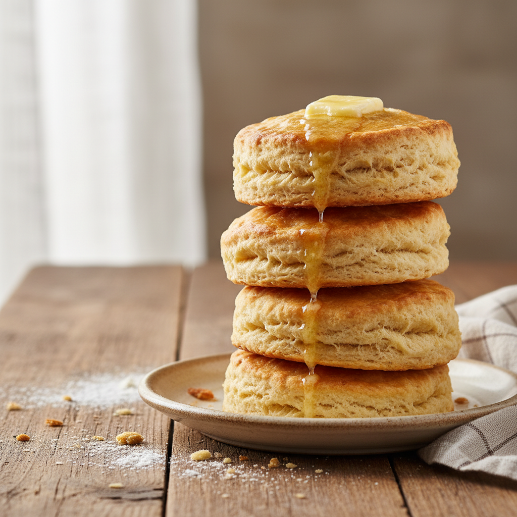 Copycat Popeyes Biscuits buttery and flaky