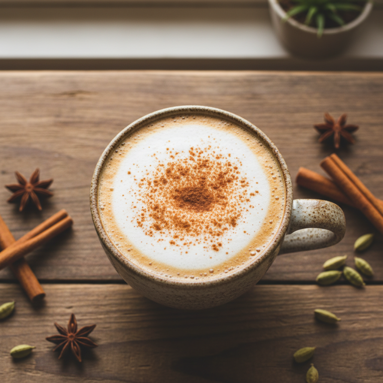 Copycat Starbucks Chai Tea Latte spiced and creamy