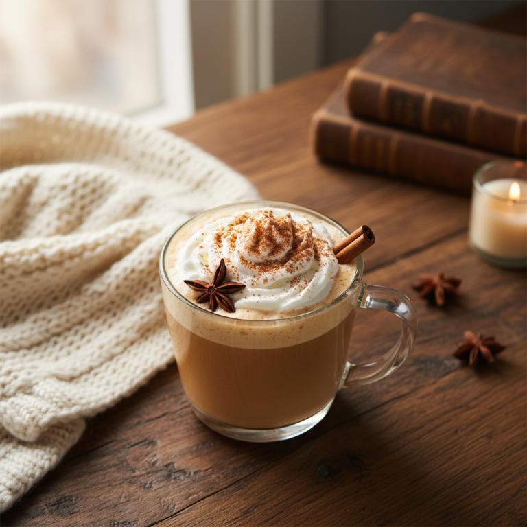 Copycat Starbucks Cinnamon Dolce Latte with whipped cream