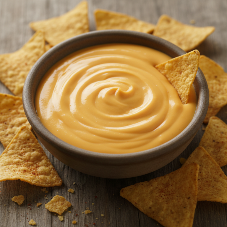 Copycat Taco Bell Nacho Cheese Sauce smooth and pourable