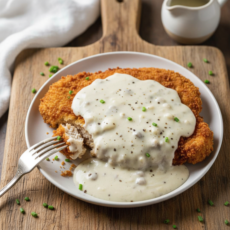 Copycat Cracker Barrel Chicken Fried Steak with gravy