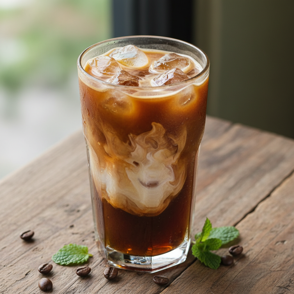 Copycat Dunkin Iced Coffee smooth and creamy