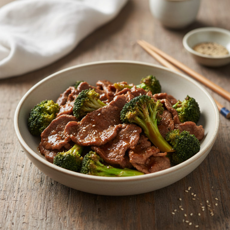 Copycat Panda Express Broccoli Beef with broccoli